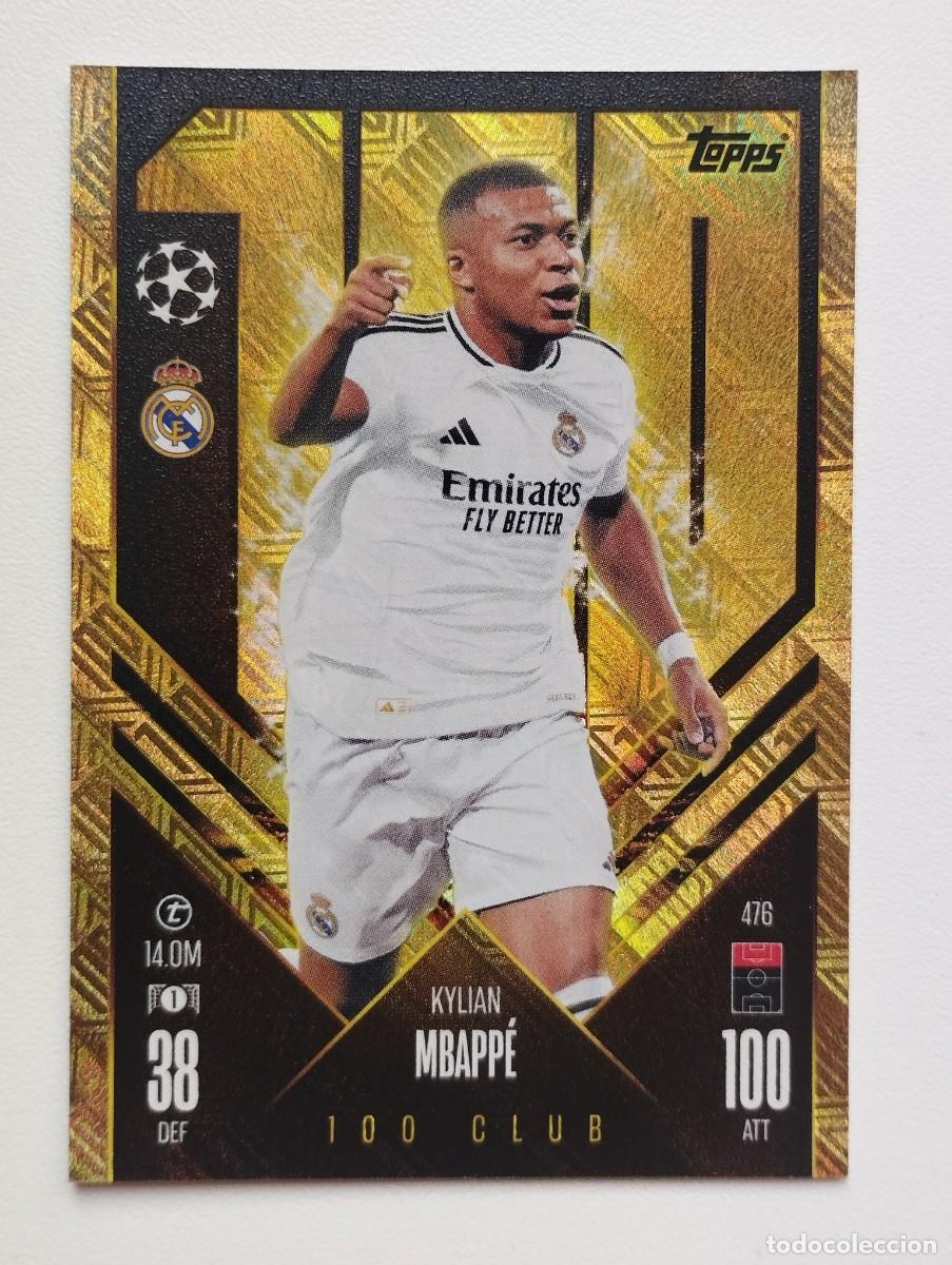 Cartes &agrave; collectionner de Football: CROMO CARD TOPPS MATCH ATTAX 2024 2025 24 25 REAL MADRID KYLIAN MBAPPE 100 CLUB