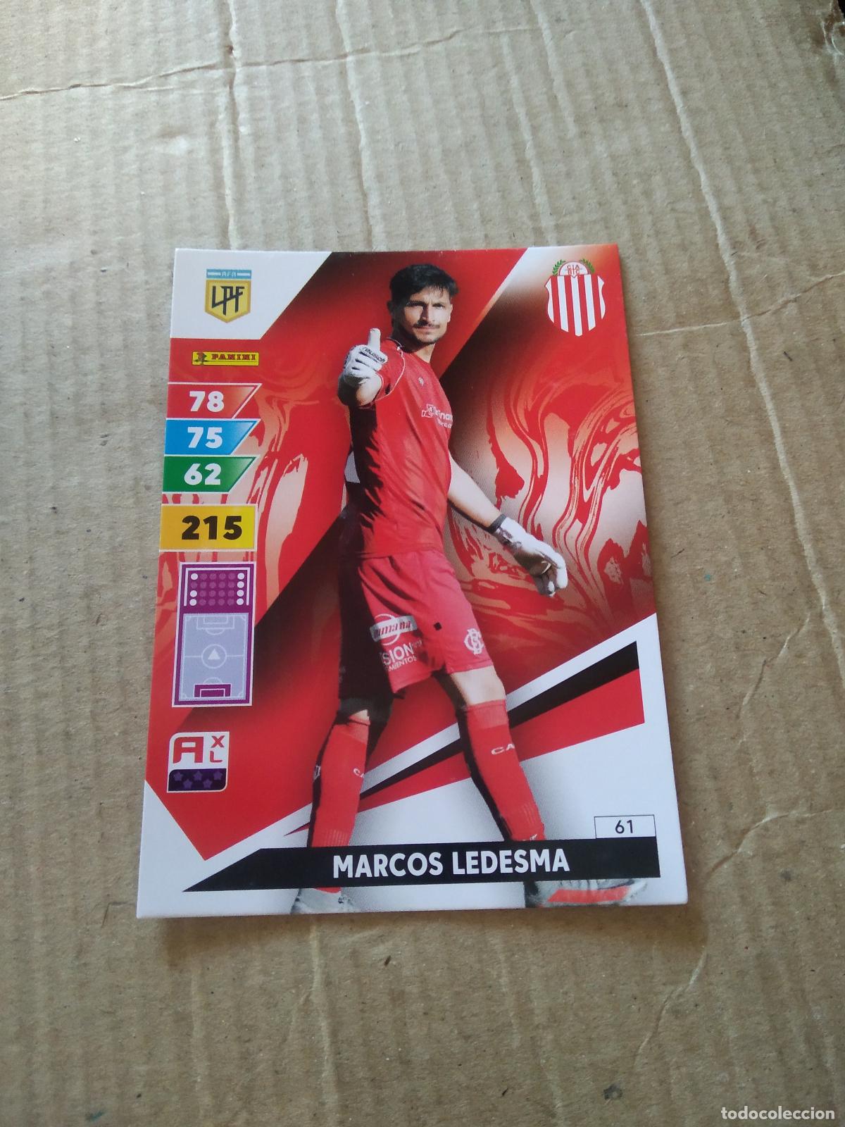 Cartes &agrave; collectionner de Football: 61 MARCOS LEDESMA BARRACAS CENTRAL CROMO FUTBOL PANINI ARGENTINO 2025 LIGA ARGENTINA ADRENALYN