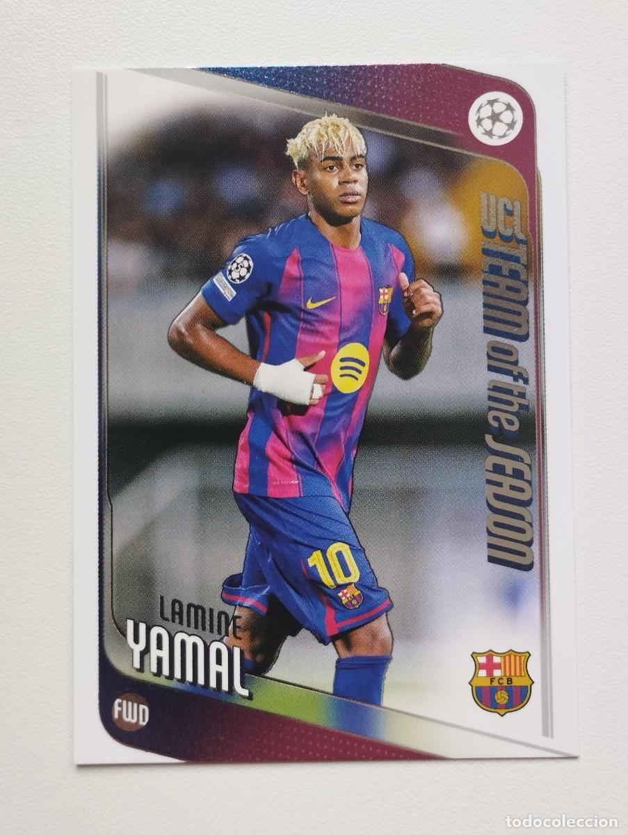 Cromos de F&uacute;tbol: CROMO CARD TOPPS 2025 2026 25 26 LAMINE YAMAL 10 FLAGSHIP FC BARCELONA