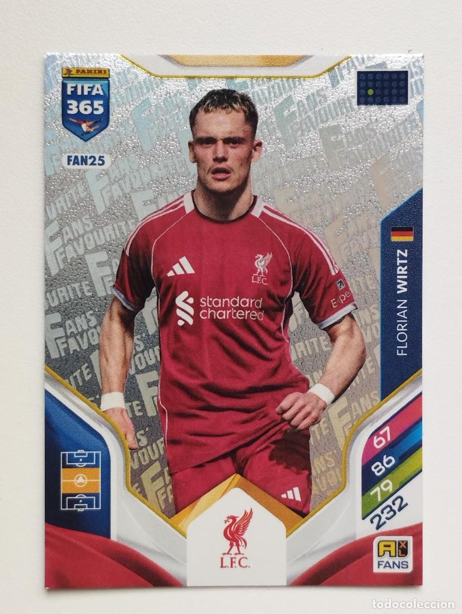 Cromos de F&uacute;tbol: CROMO CARD ADRENALYN FIFA 365 2025 2026 25 26 FANS FAVOURITE FAN25 FAN 25 FLORIAN WIRTZ LIVERPOOL