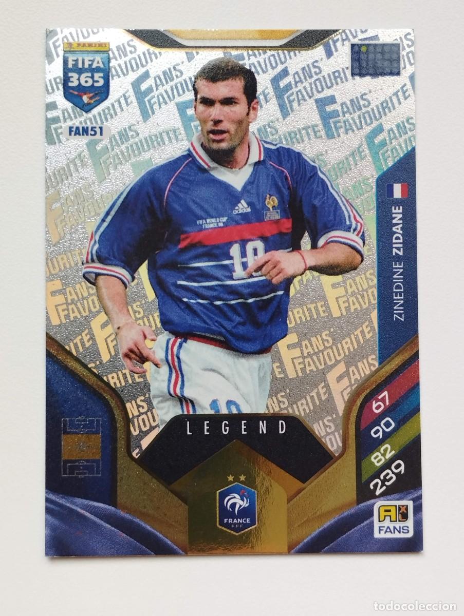 Figurine di Calcio: CROMO CARD ADRENALYN FIFA 365 2025 2026 25 26 FANS FAVOURITE FAN51 FAN 51 LEGEND ZIDANE FRANCIA
