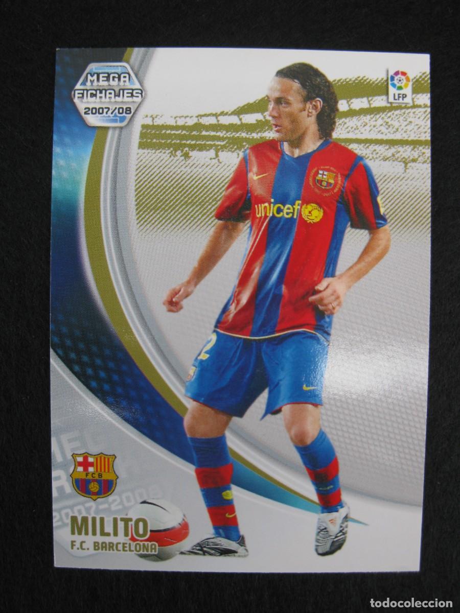 Fu&szlig;ball-Sticker: MILITO (F.C. BARCELONA) - N&ordm; 498 - MEGAFICHAJES - MEGACRACKS 2007-2008 - PANINI - 07-08.