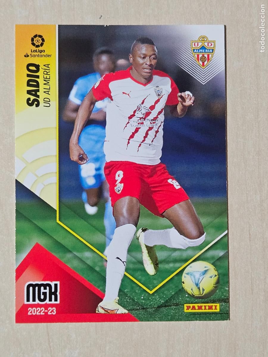 Figurine di Calcio: CROMO N&ordm; 25 SADIQ - MEGACRACKS 2022 23 - ALMERIA