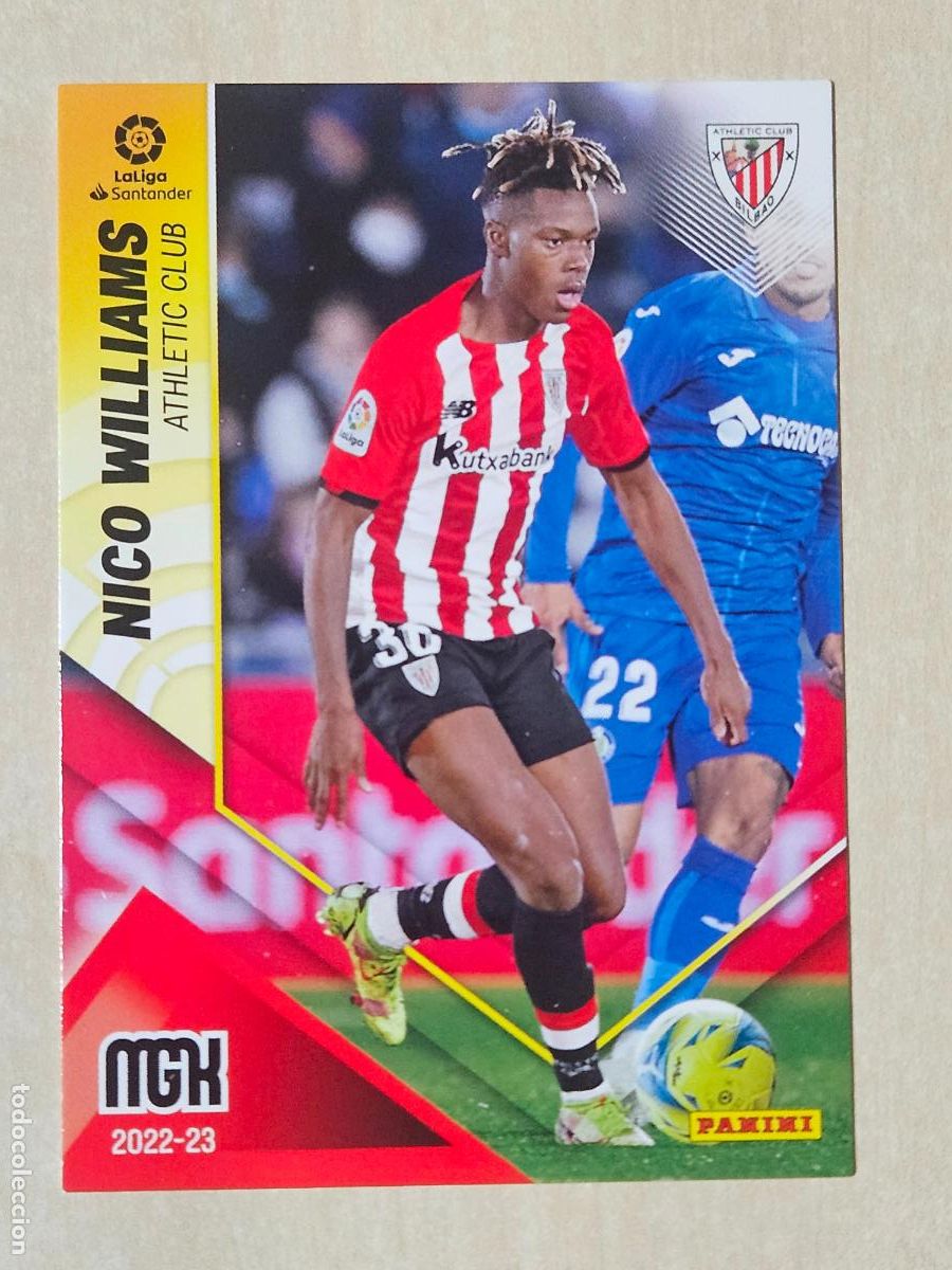 Figurine di Calcio: CROMO N&ordm; 43 NICO WILLIAMS - MEGACRACKS 2022 23 - ATHLETIC DE BILBAO