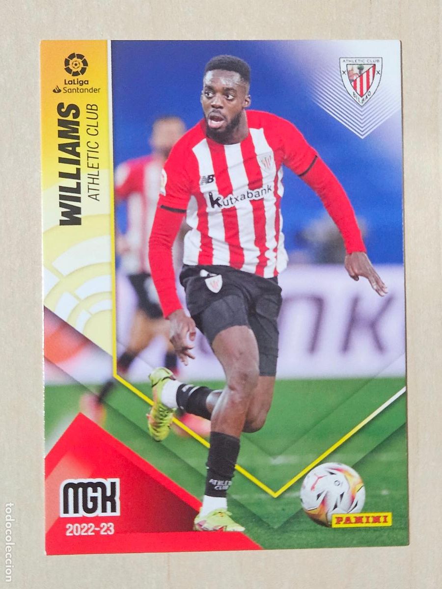Figurine di Calcio: CROMO N&ordm; 45 WILLIAMS - MEGACRACKS 2022 23 - ATHLETIC DE BILBAO