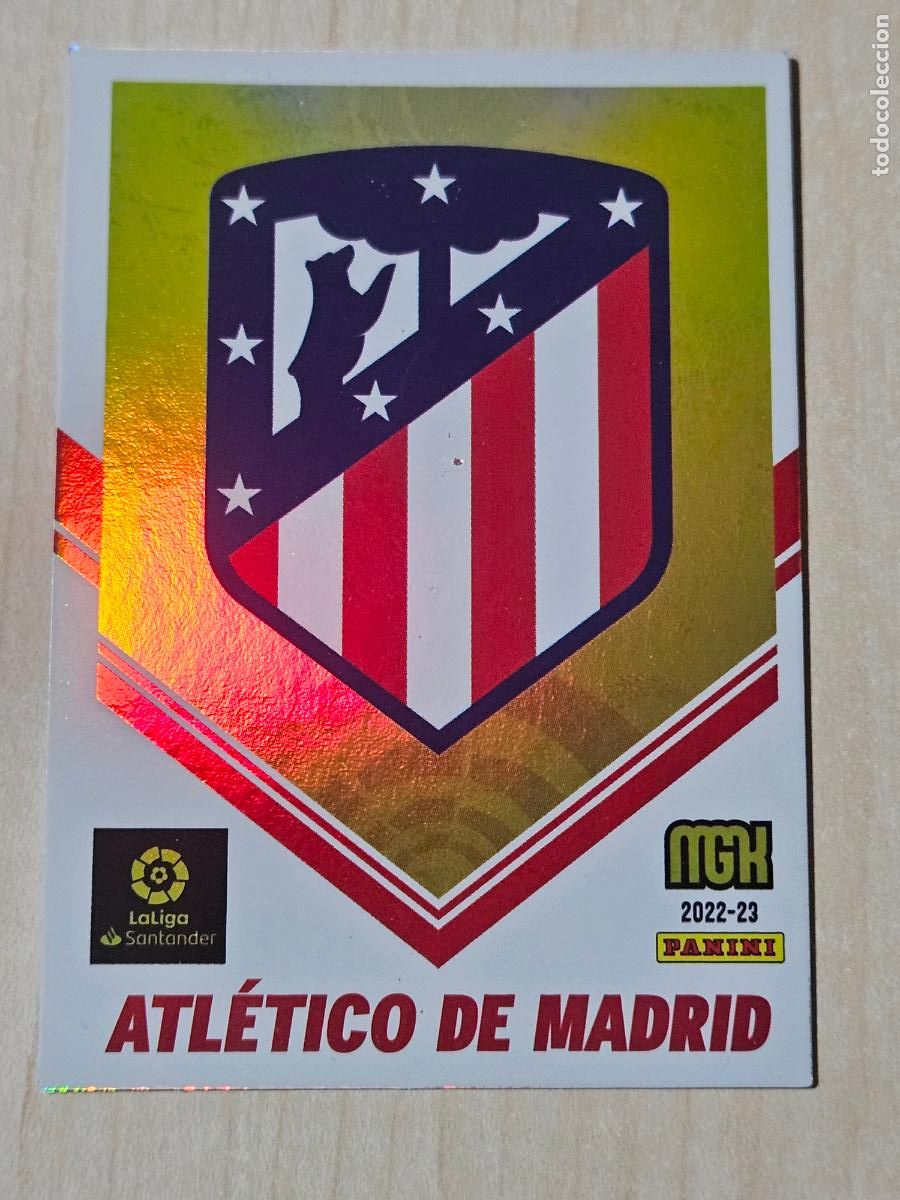 Cromos de Futebol: CROMO N&ordm; 46 ESCUDO - MEGACRACKS 2022 23 - ATLETICO DE MADRID