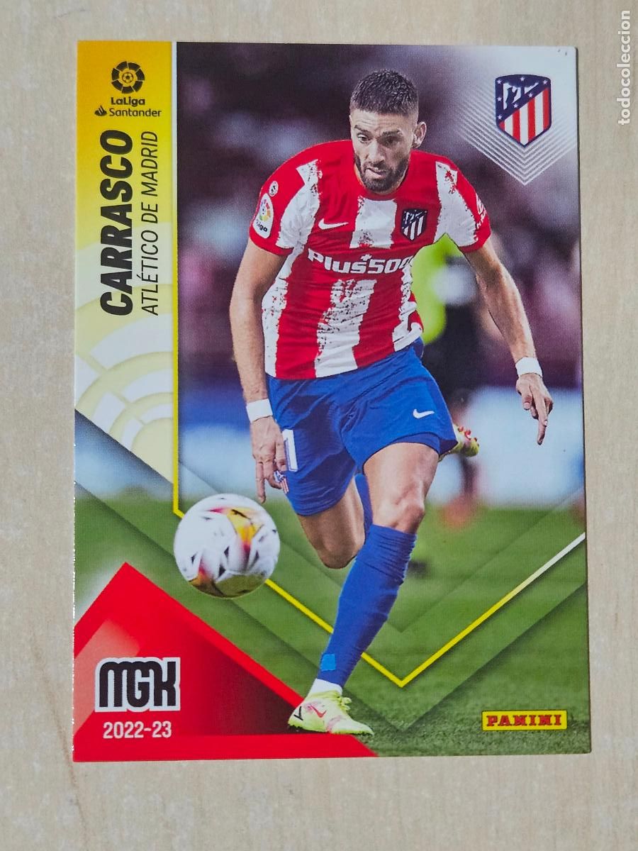 Cromos de f&uacute;tbol: CROMO N&ordm; 58 CARRASCO - MEGACRACKS 2022 23 - ATLETICO DE MADRID