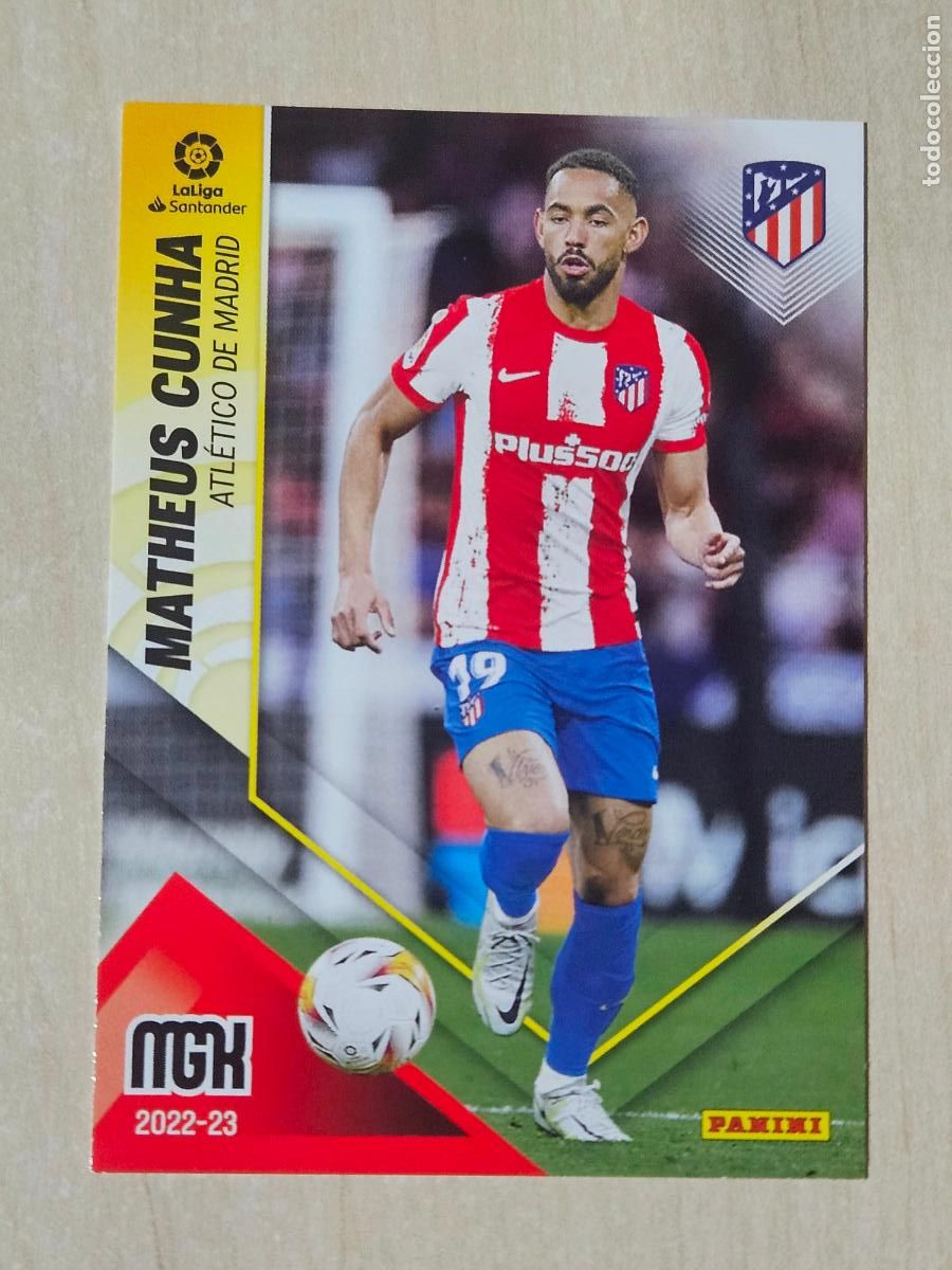Cromos de f&uacute;tbol: CROMO N&ordm; 62 MATHEUS CUNHA - MEGACRACKS 2022 23 - ATLETICO DE MADRID