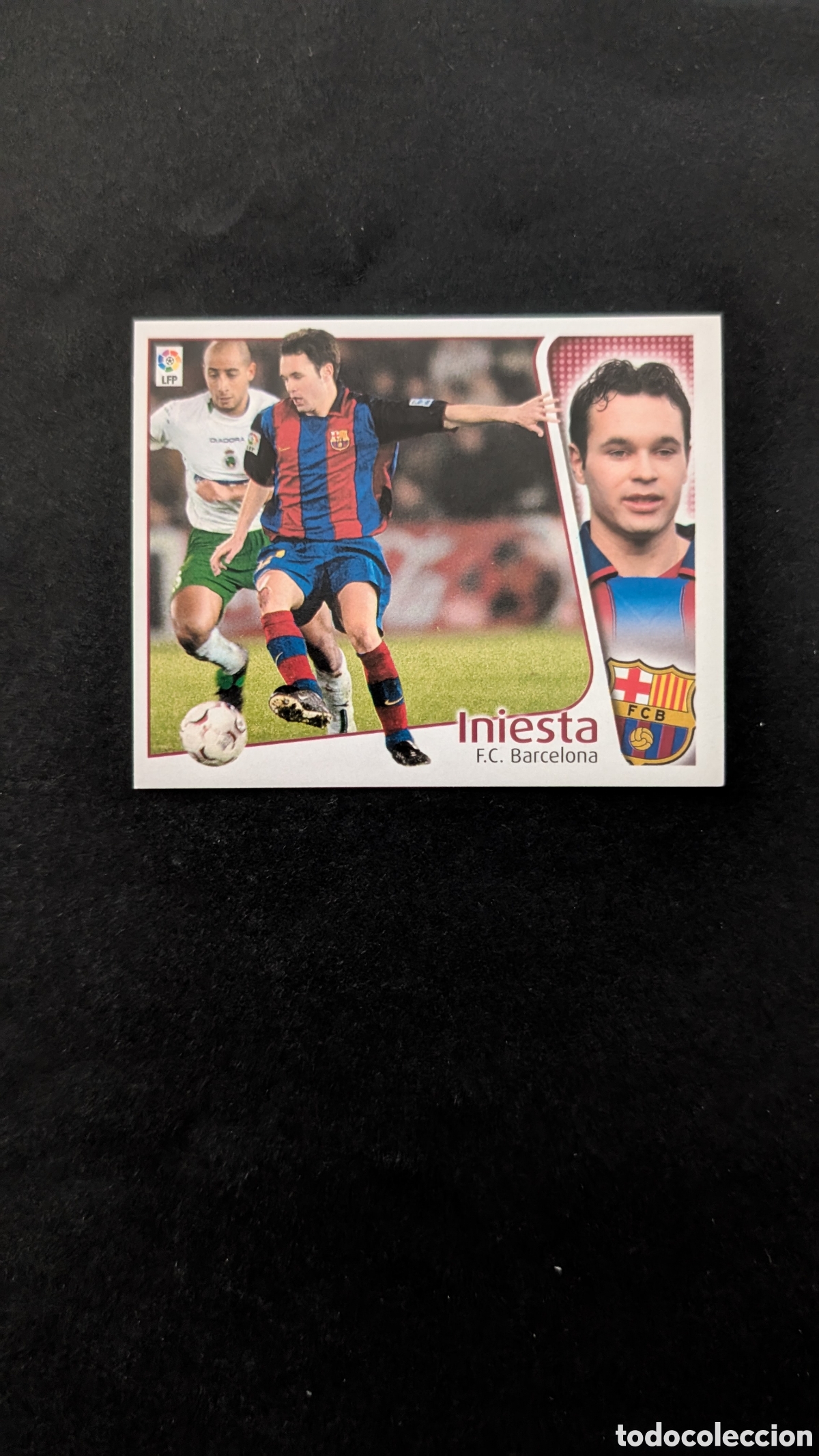Cromos de F&uacute;tbol: INIESTA BARCELONA LIGA ESTE 2004/05 04 05 NUNCA PEGADO SIN PEGAR