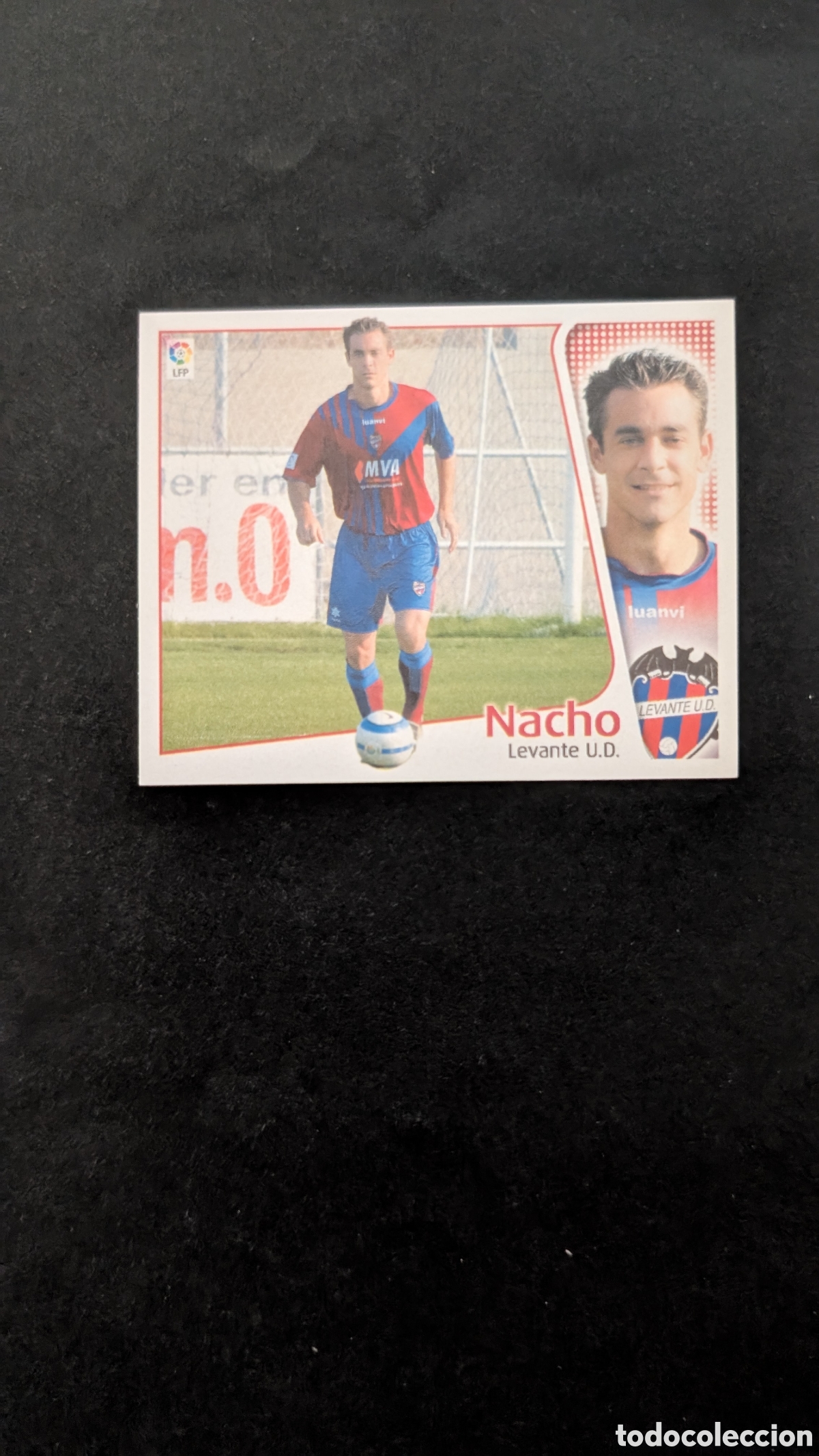 Fu&szlig;ball-Sticker: NACHO LEVANTE LIGA ESTE 2004/05 04 05 NUNCA PEGADO SIN PEGAR