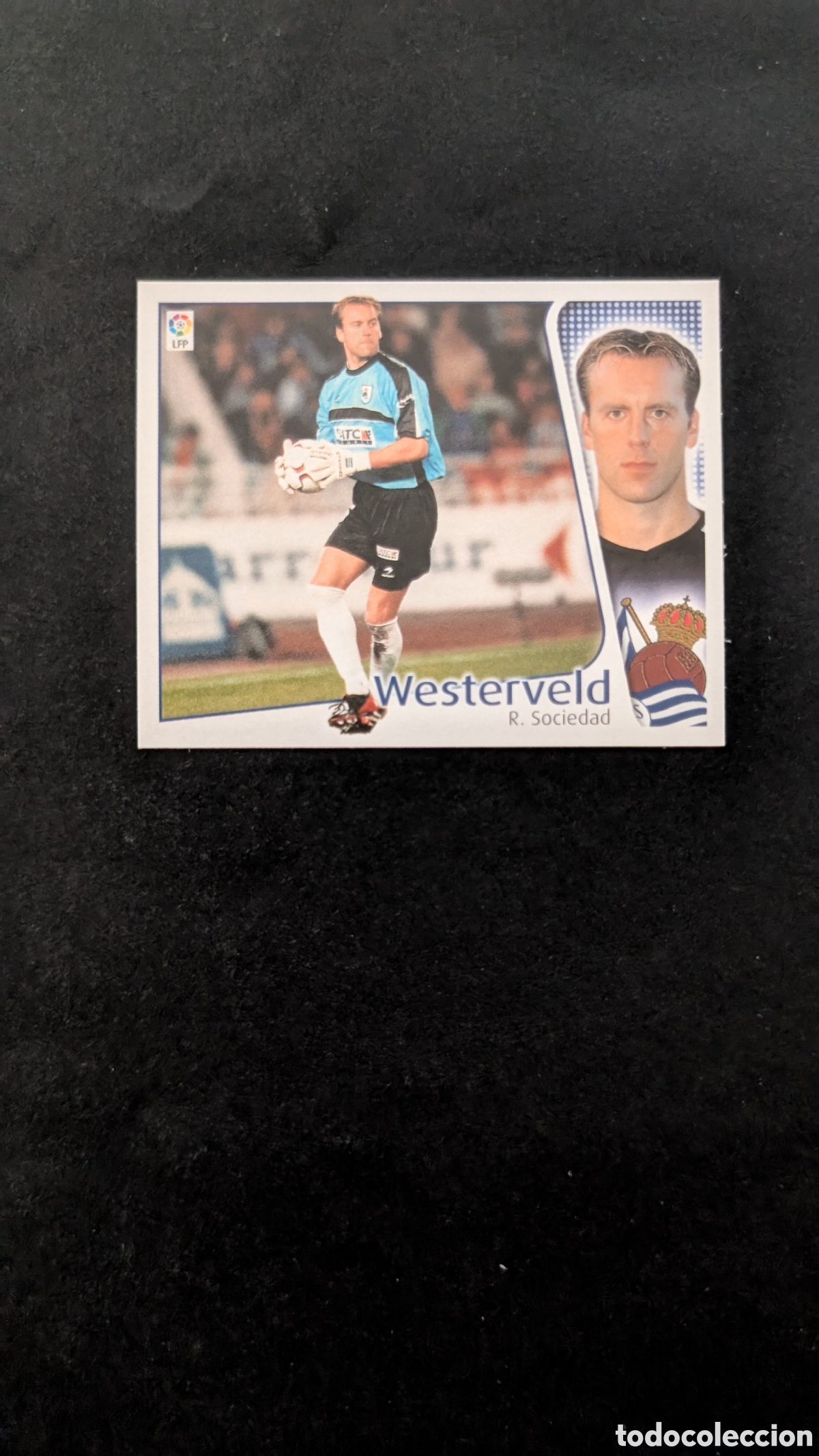 Fu&szlig;ball-Sticker: WESTERVELD REAL SOCIEDAD BAJA LIGA ESTE 2004/05 04 05 NUNCA PEGADO SIN PEGAR