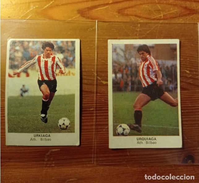 Cromos de F&uacute;tbol: URQUIAGA (2) Cromos Cano Futbol 1983 1984 83 84. Muy Dif&iacute;ciles. NUNCA PEGADOS