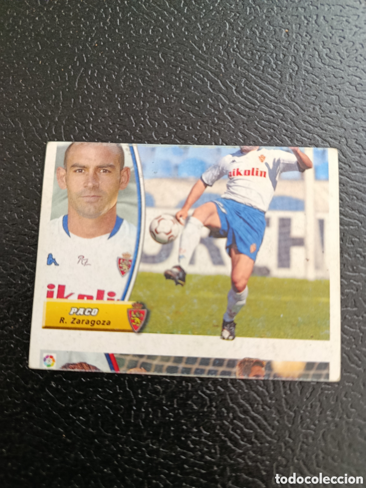 Cromos de F&uacute;tbol: PACO REAL ZARAGOZA CROMO EDICIONES ESTE ERROR DE CORTE RAREZA UNICO 03 04 2003 2004