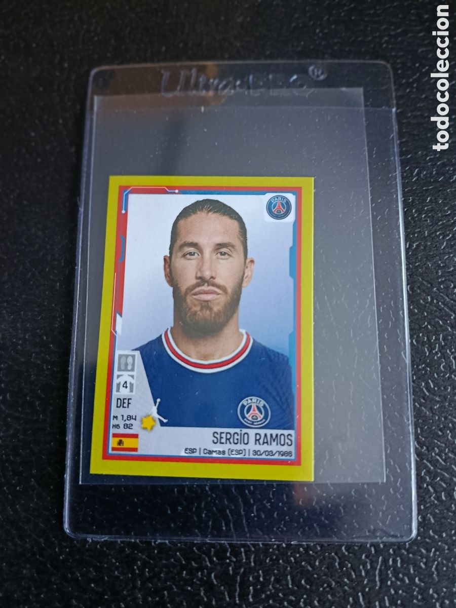 Cromos de F&uacute;tbol: Figurina Panini 2022 Cromo Foot Ligue 2021-22 Sergio Ramos PSG Paris Saint Germain n 347