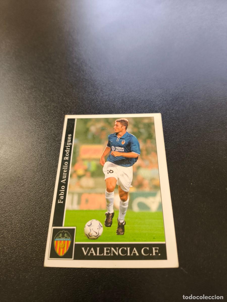 Cromos de F&uacute;tbol: 93 Fabio Aurelio CORREGIDO VALENCIA MUNDICROMO FICHAS LIGA 2001 2002 01 02 NO PANINI ESTE