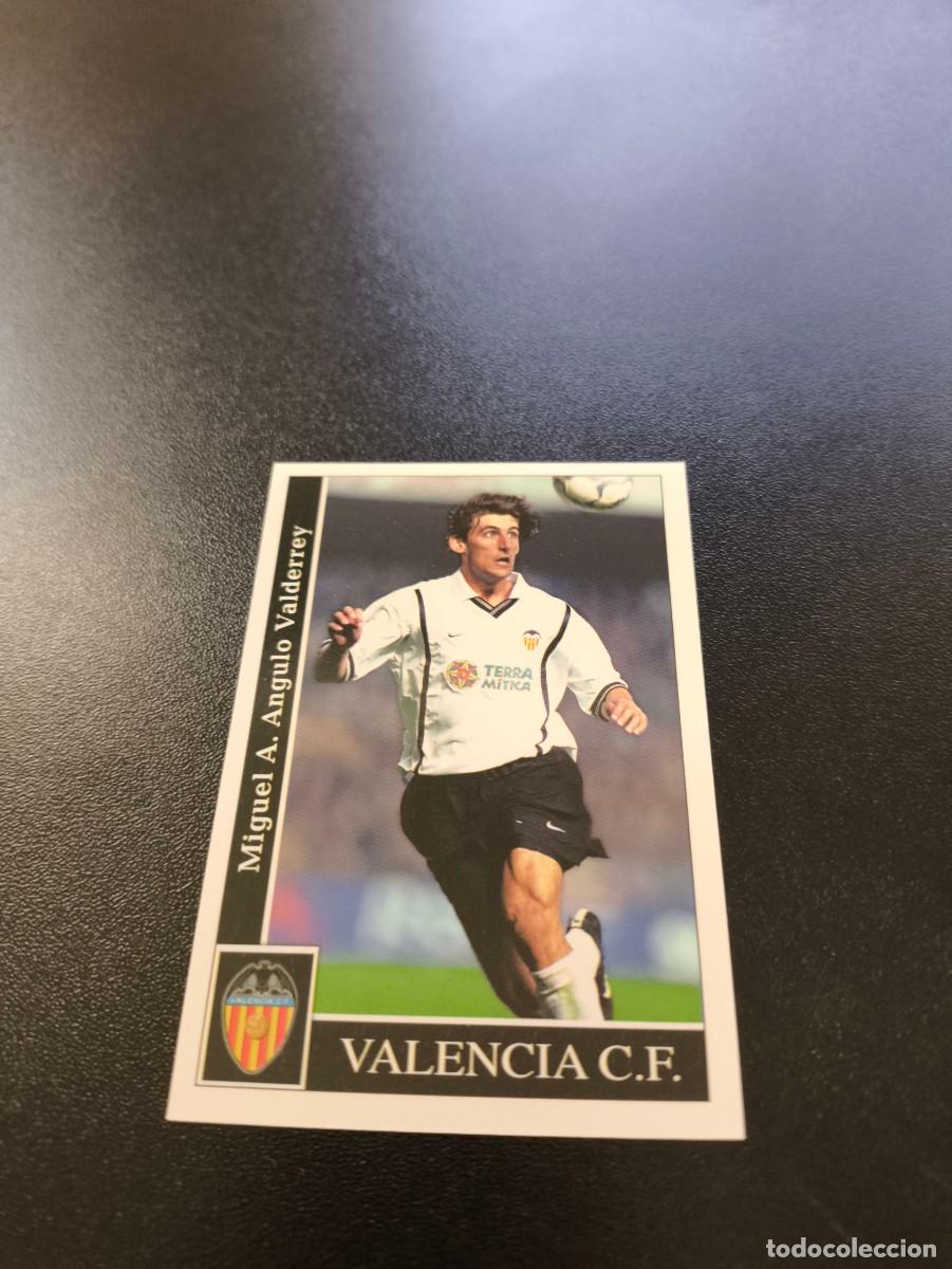Cromos de F&uacute;tbol: 96 Angulo VALENCIA MUNDICROMO FICHAS LIGA 2001 2002 01 02 NO PANINI ESTE