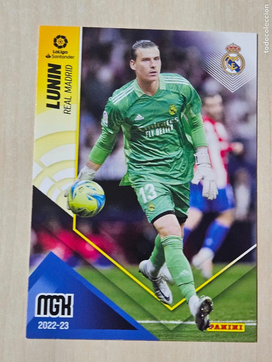 Cromos de F&uacute;tbol: CROMO N&ordm; 210 LUNIN - MEGACRACKS 2022 23 - REAL MADRID
