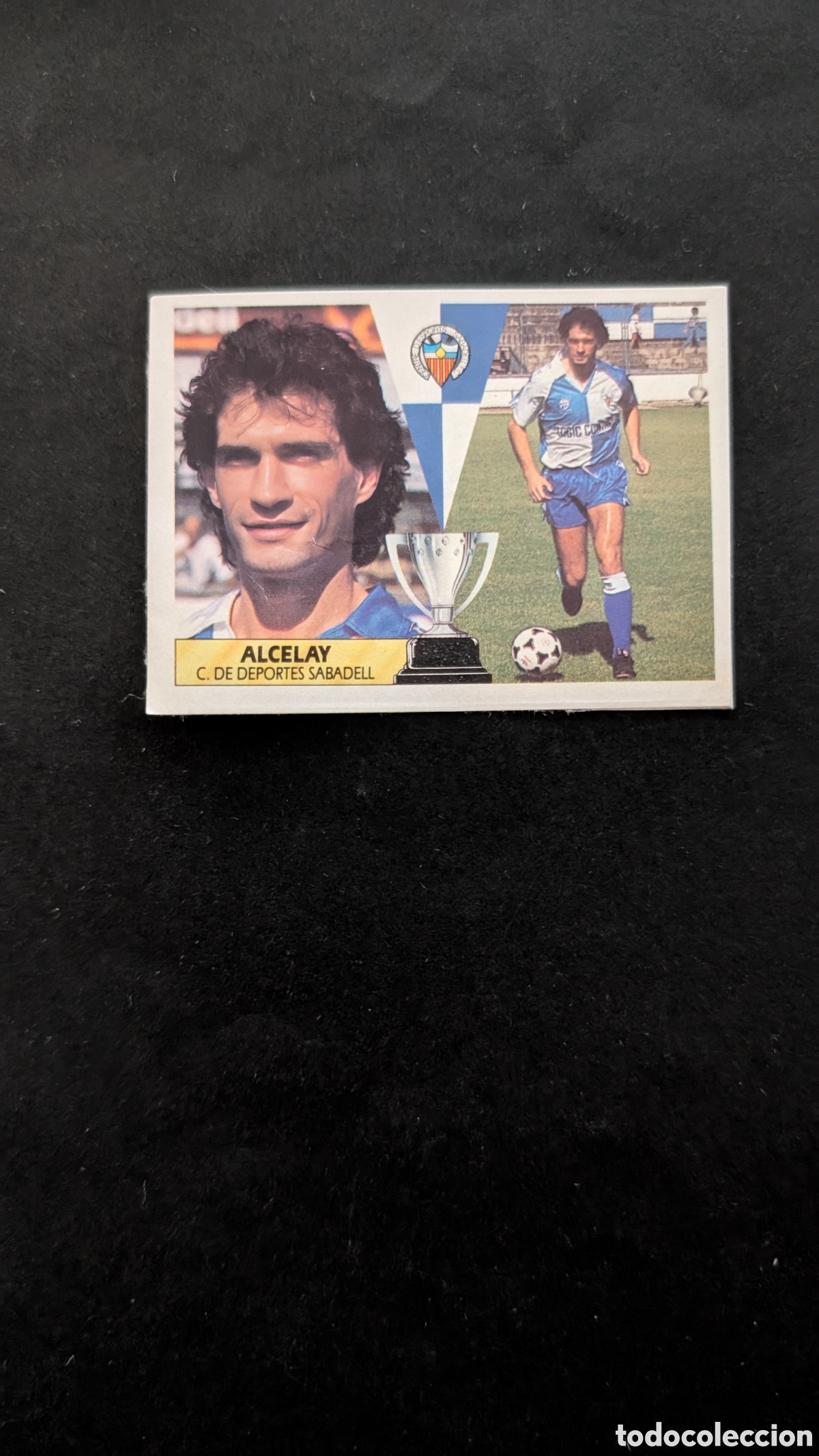 Cromos de F&uacute;tbol: ALCELAY SABADELL FICHAJE 34 LIGA ESTE 1987/88 87 88 RECORTADO