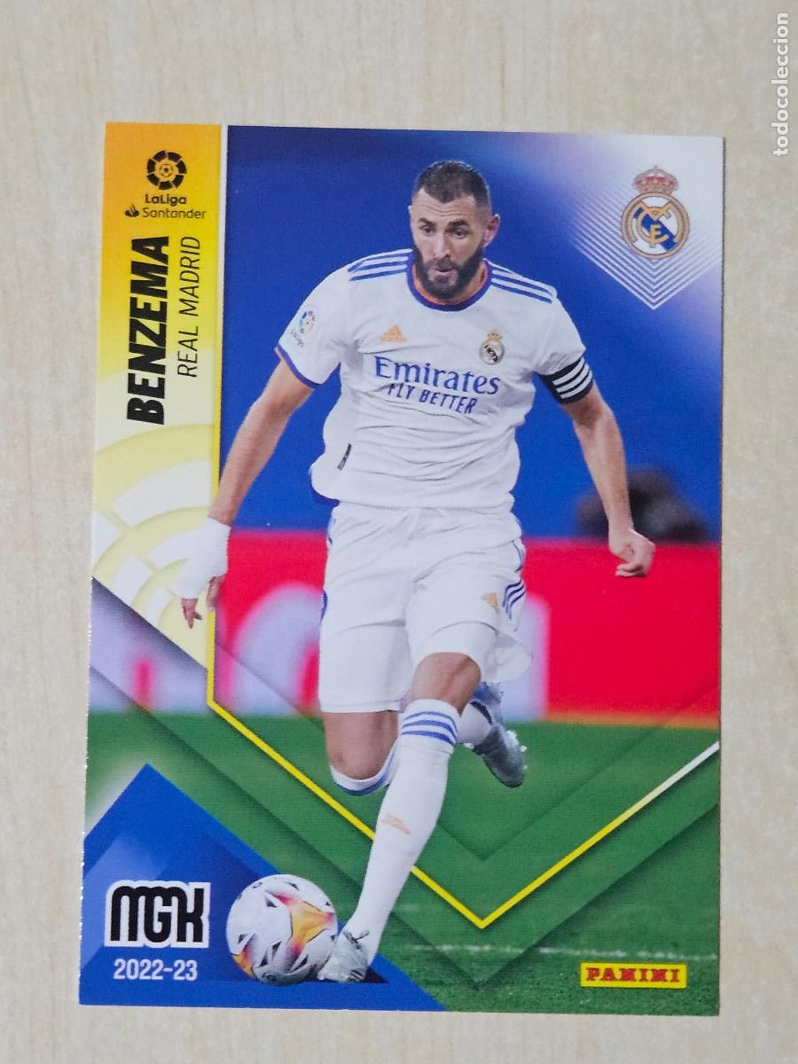 Cromos de F&uacute;tbol: CROMO N&ordm; 225 BENZEMA - MEGACRACKS 2022 23 - REAL MADRID