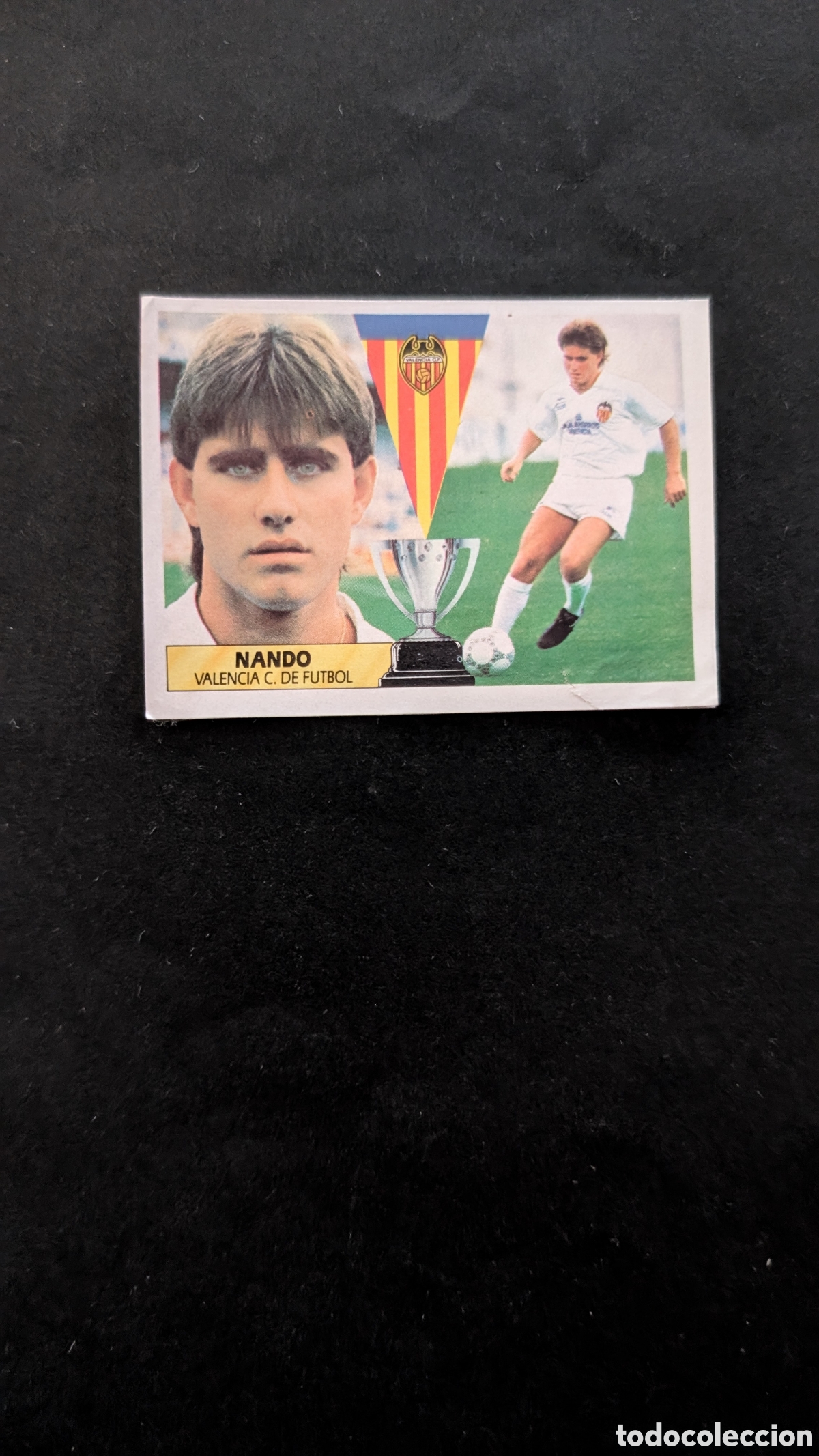 Figurine di Calcio: NANDO VALENCIA FICHAJE 35 LIGA ESTE 1987/88 87 88 RECORTADO
