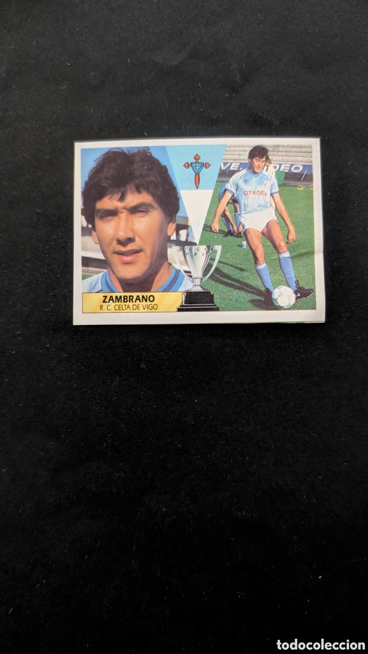 Figurine di Calcio: ZAMBRANO CELTA FICHAJE 36 LIGA ESTE 1987/88 87 88 RECORTADO