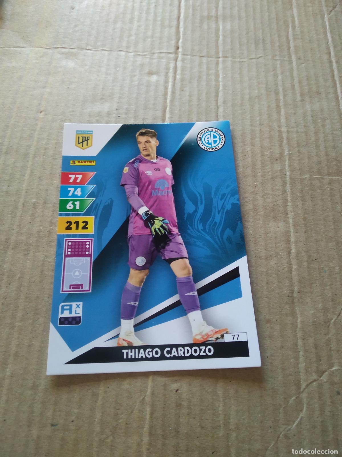 Cromos de F&uacute;tbol: 77 THIAGO CARDOZO BELGRANO CROMO FUTBOL PANINI ARGENTINO 2025 LIGA ARGENTINA ADRENALYN