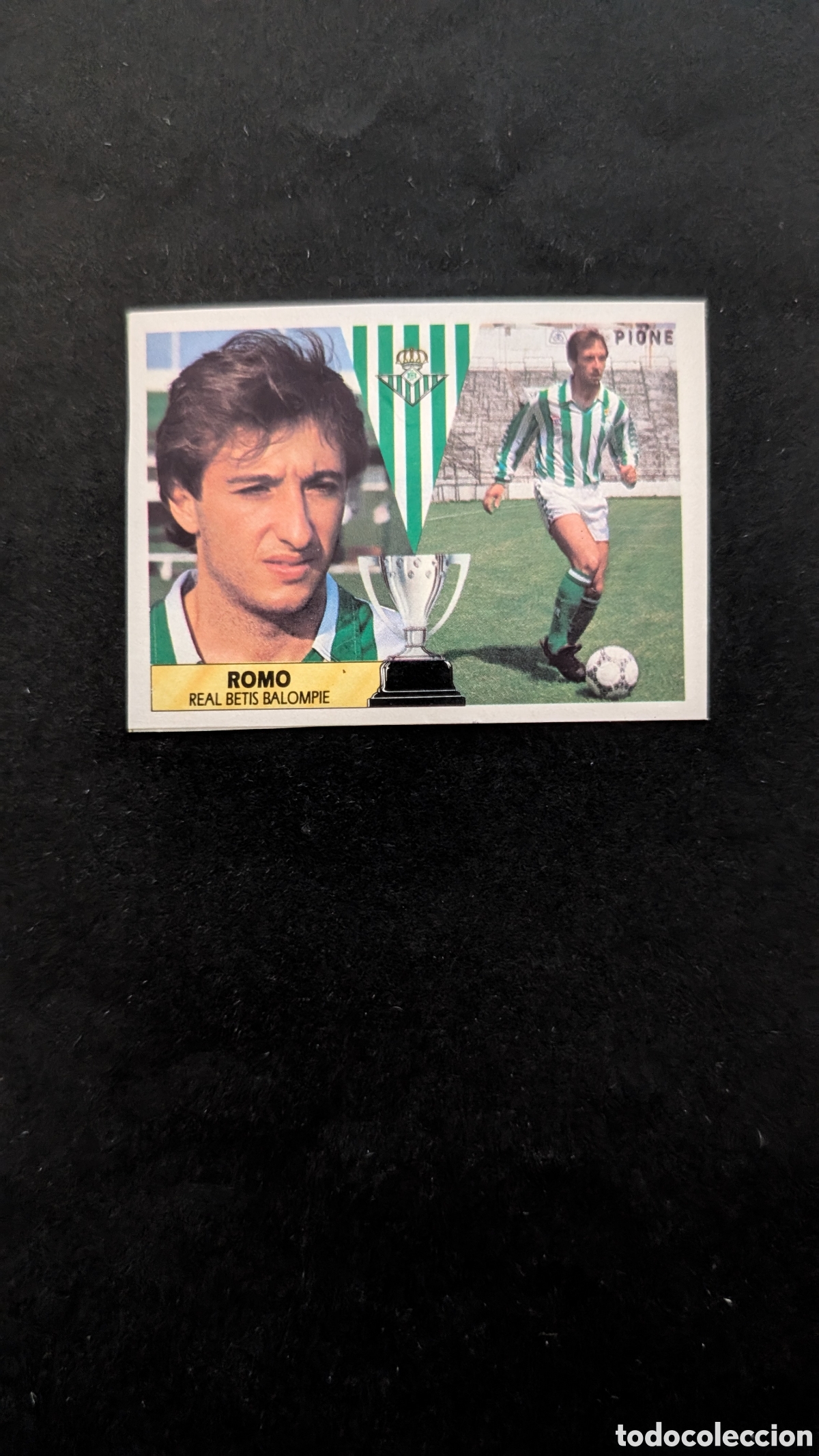 Football Stickers: ROMO BETIS BAJA LIGA ESTE 1987/88 87 88 RECORTADO