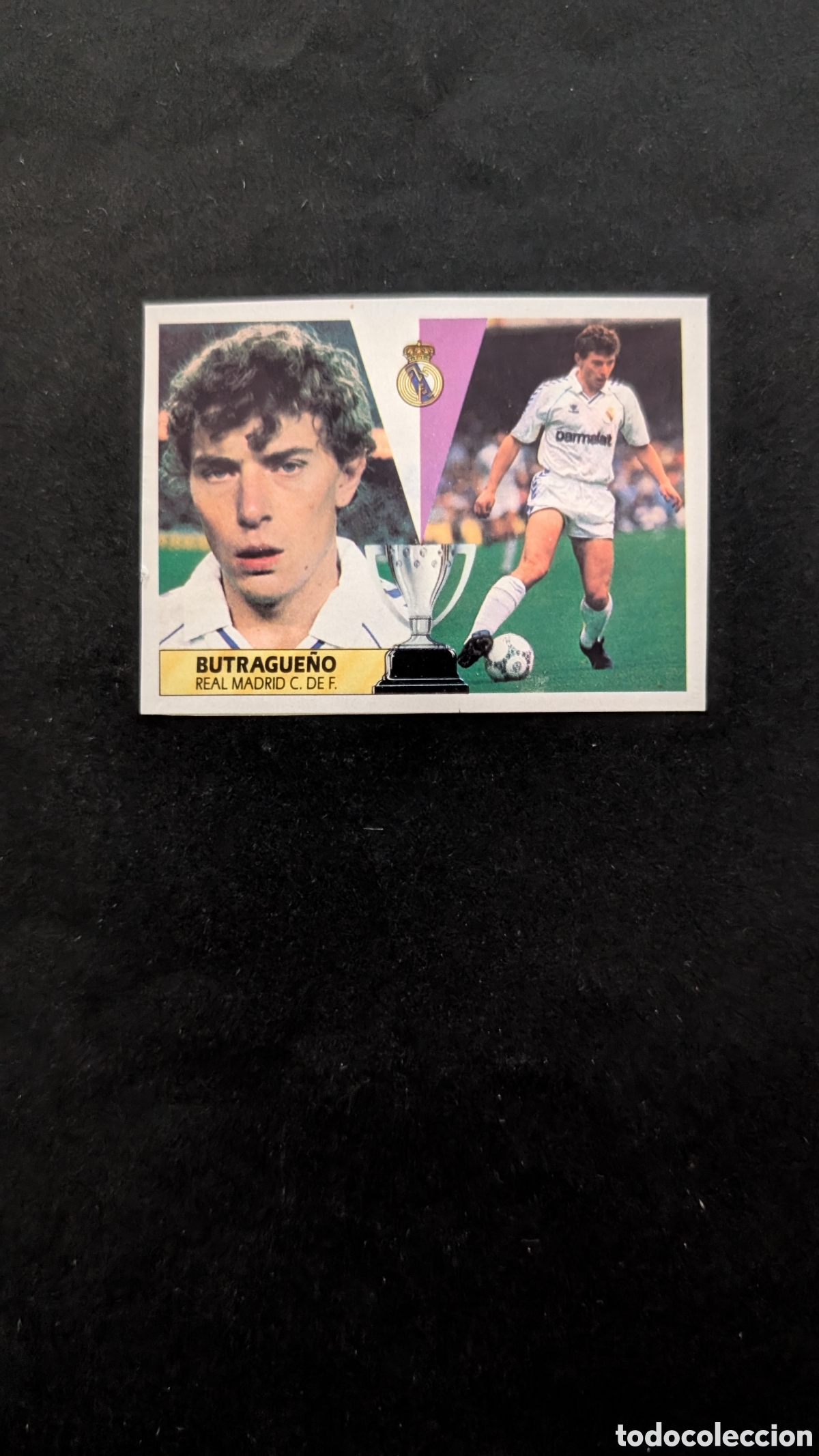 Football Stickers: BUTRAGUE&Ntilde;O REAL MADRID LIGA ESTE 1987/88 87 88 RECORTADO
