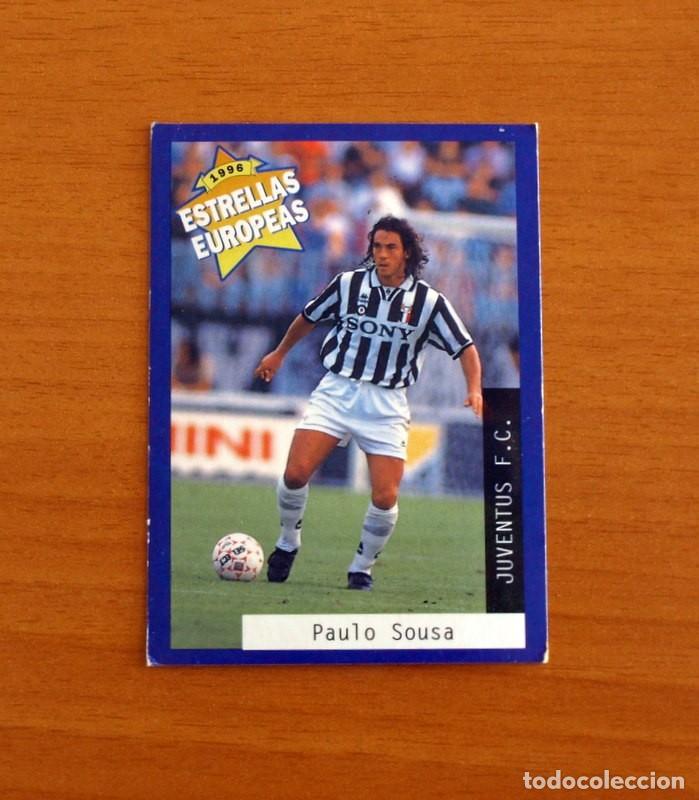 Football Stickers: Juventus F.C. - N&ordm; 24 Paulo Manuel Carvalho Sousa - Estrellas Europea Panini A&ntilde;o 1996