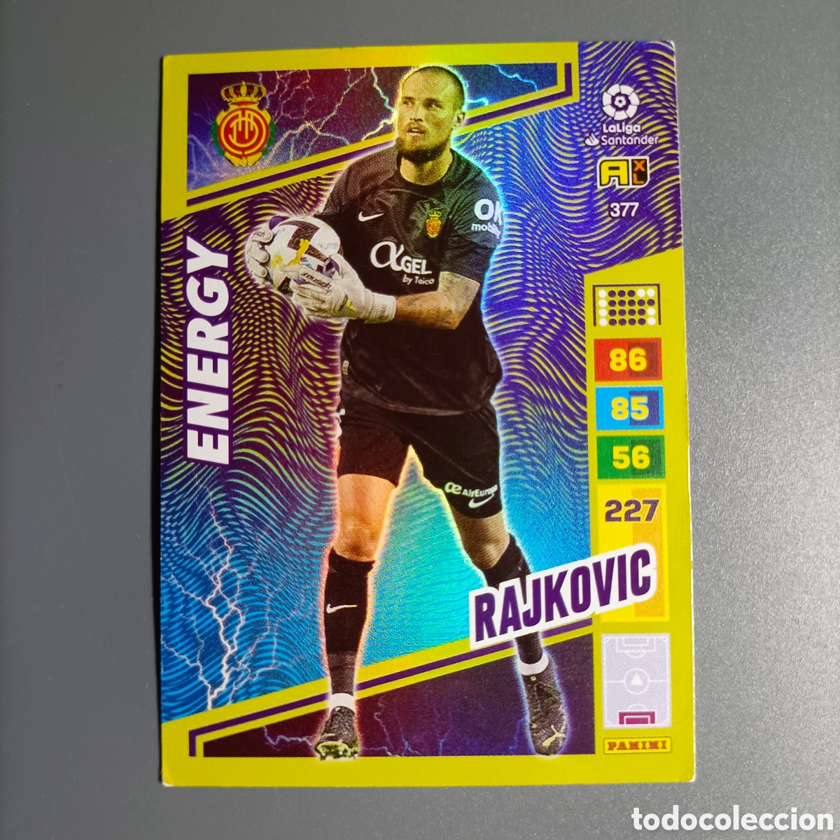 Cromos de Futebol: ADRENALYN. LIGA 2022-2023 (MALLORCA) №377 RAJKOVIC / ENERGY