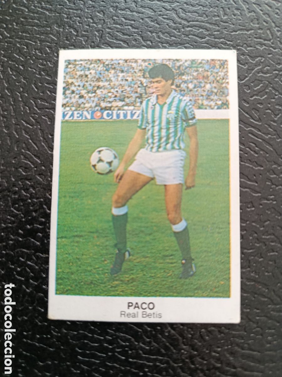Cromos de Futebol: EDICIONES CROMOS CANO 1983-1984 83 84 FICHAJE 33 PACO (BETIS) SIN PEGAR