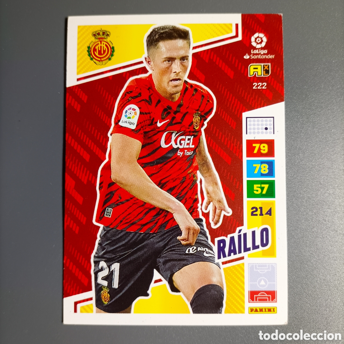 Cromos de F&uacute;tbol: ADRENALYN. LIGA 2022-2023 (MALLORCA) №222 RAILLO