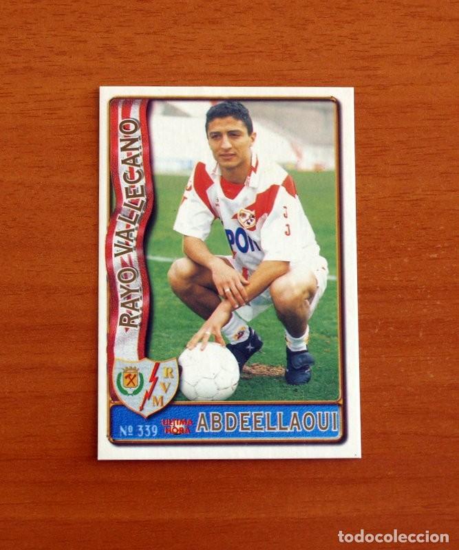 Cromos de F&uacute;tbol: Rayo Vallecano -N&ordm; 339 Abdeellaoui -UH -Mundicromo Las Fichas de la Liga de F&uacute;tbol 1996-1997-96-97