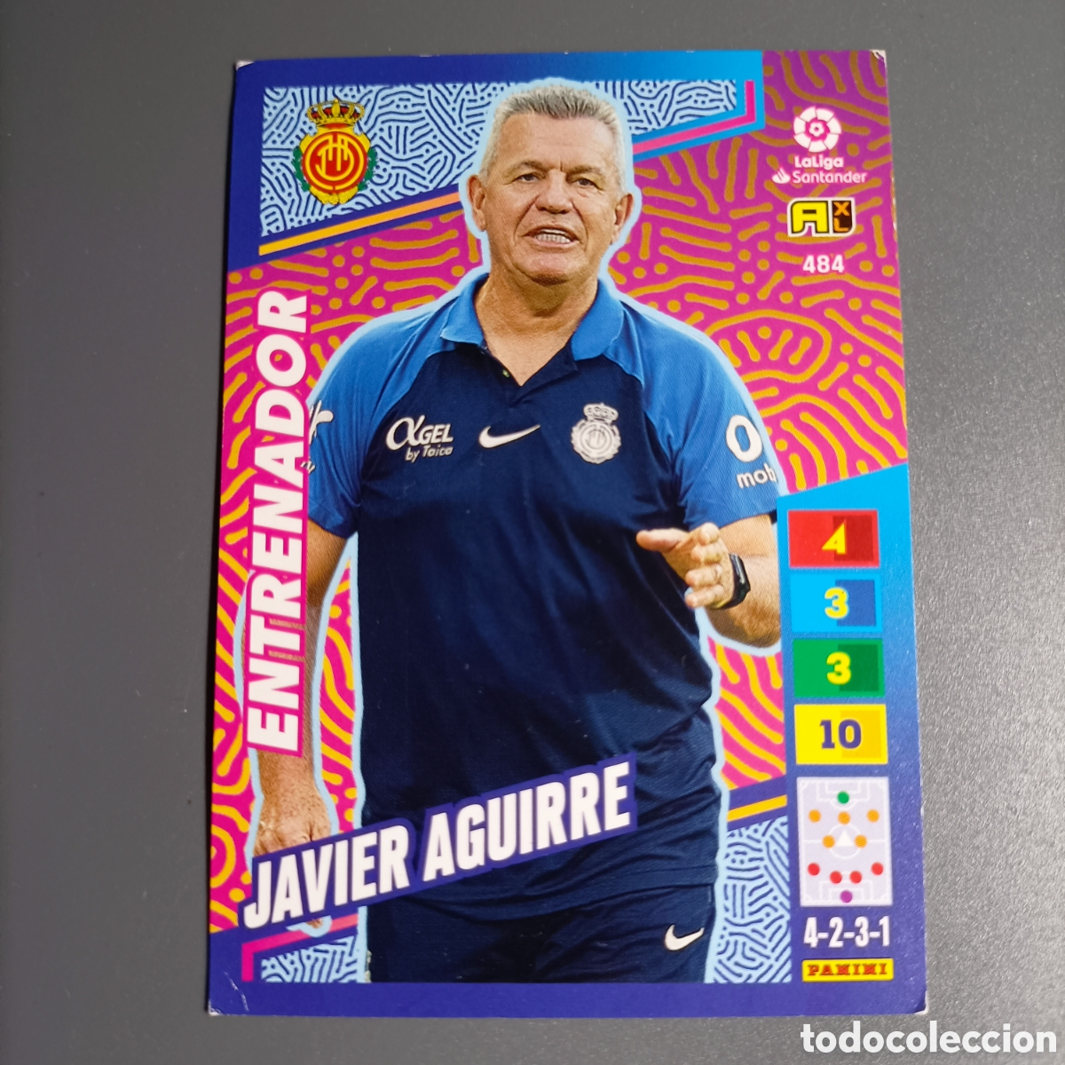 Cromos de F&uacute;tbol: ADRENALYN. LIGA 2022-2023 (MALLORCA) №484 JAVIER AGUIRRE