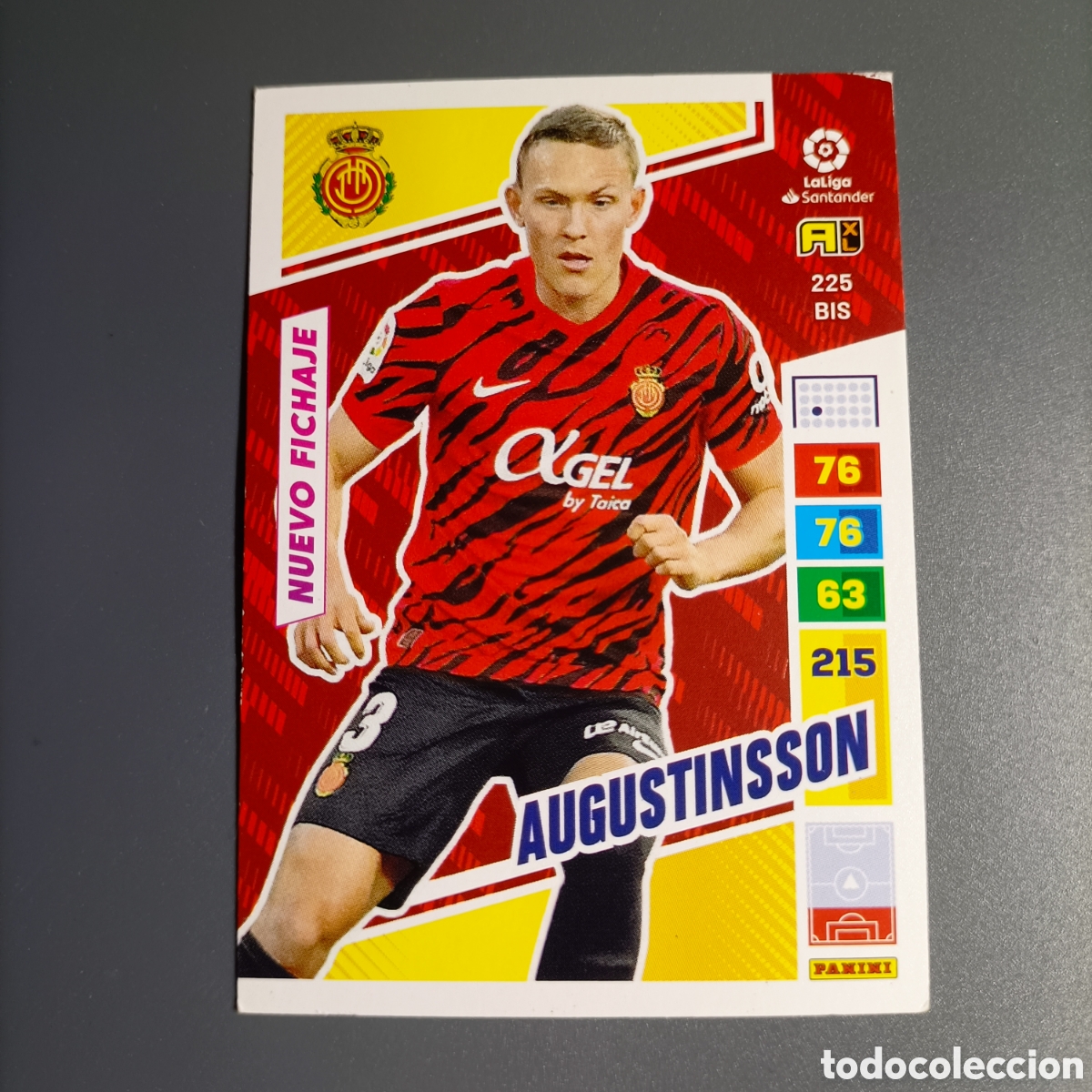 Cromos de F&uacute;tbol: ADRENALYN. LIGA 2022-2023 (MALLORCA) №225 BIS. AGUSTINSSON / NUEVO FICHAJE