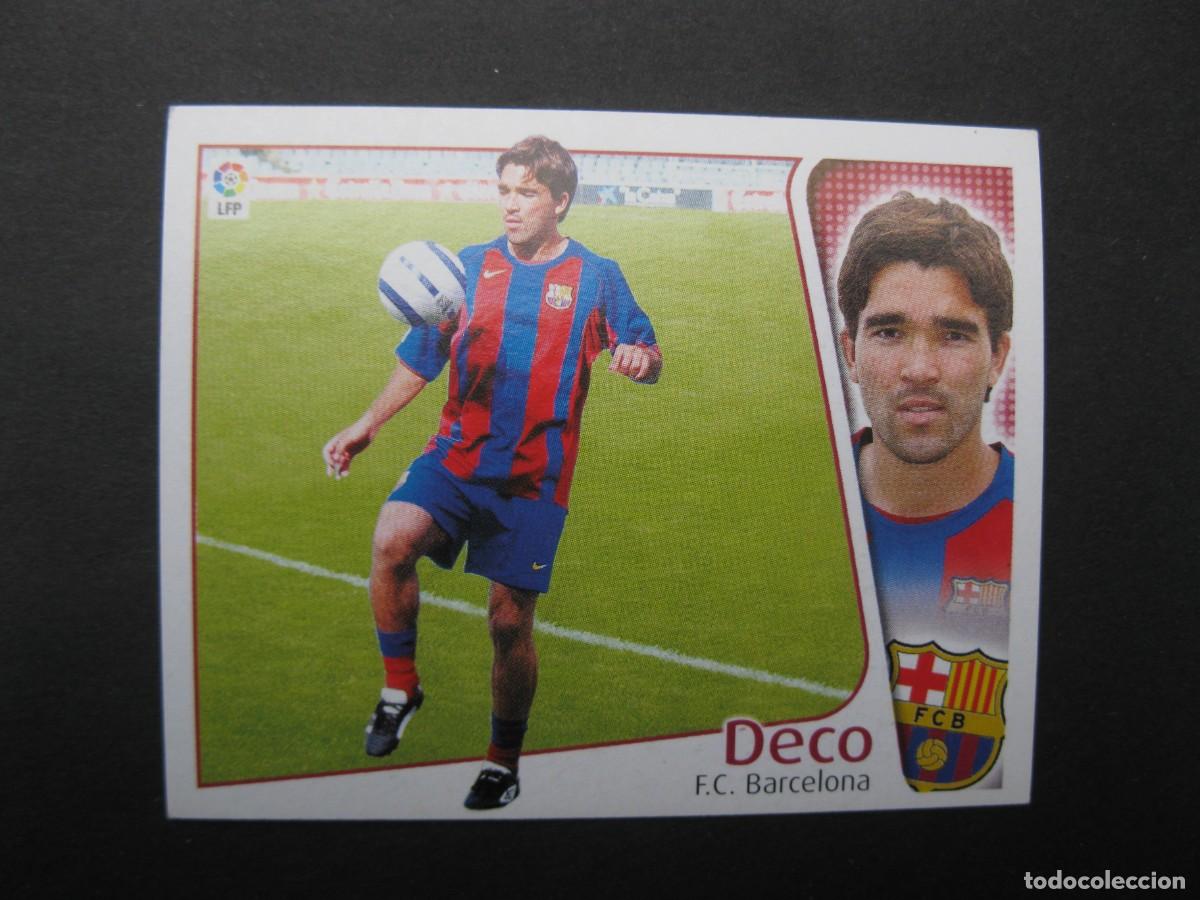 Cromos de F&uacute;tbol: DECO (F.C. BARCELONA) - &Uacute;LTIMOS FICHAJES N&ordm; 3 - LIGA 04/05 - EDICIONES ESTE - NUNCA PEGADO.