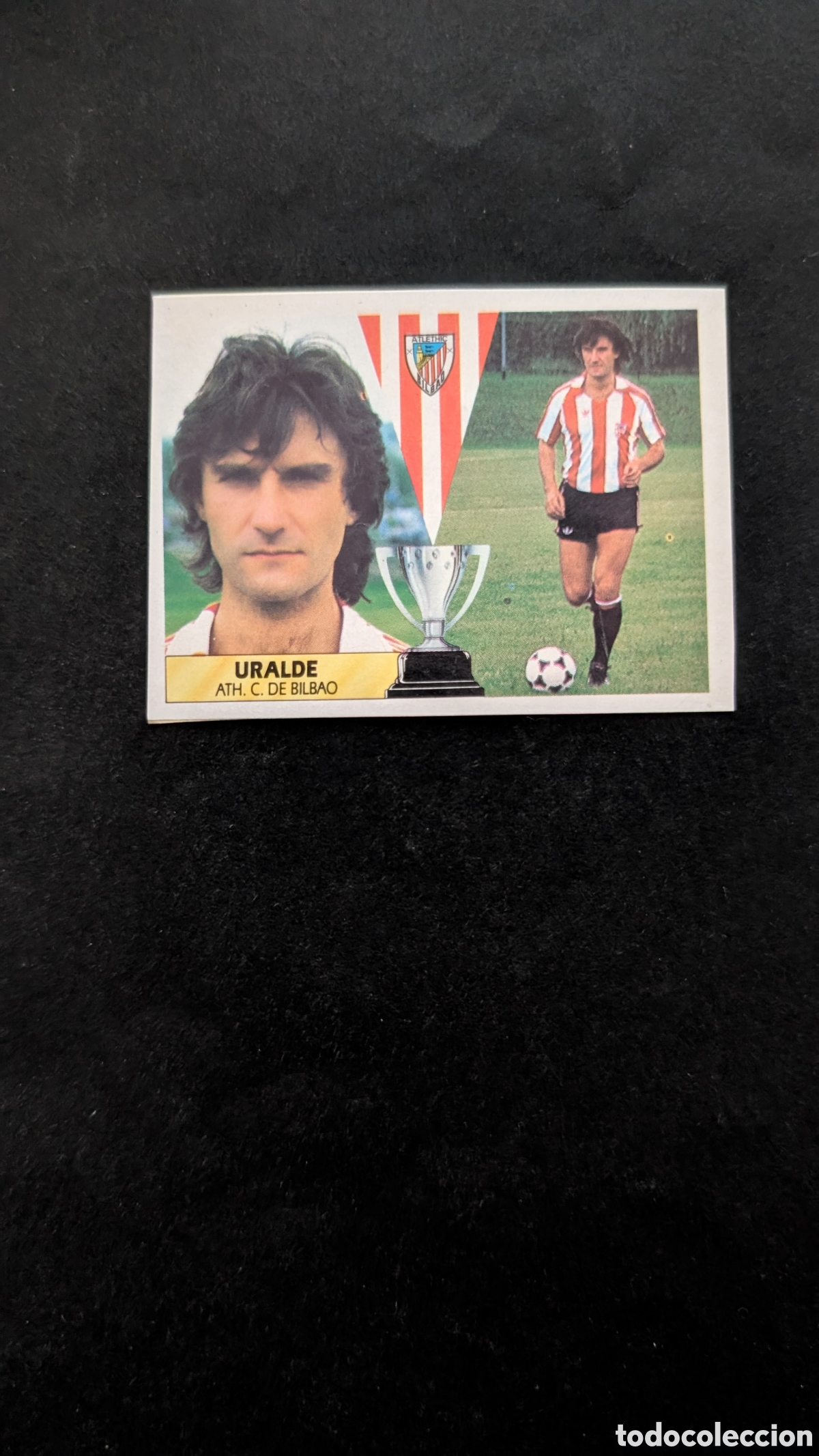 Football Stickers: URALDE BILBAO FICHAJE 6 LIGA ESTE 1987/88 87 88 RECORTADO