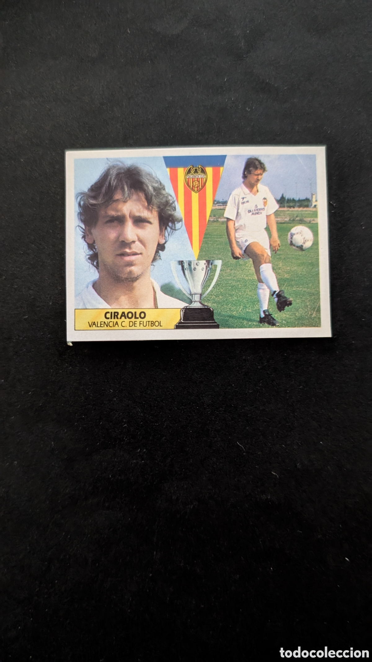 Fu&szlig;ball-Sticker: CIRAOLO VALENCIA FICHAJE 24 LIGA ESTE 1987/88 87 88 RECORTADO