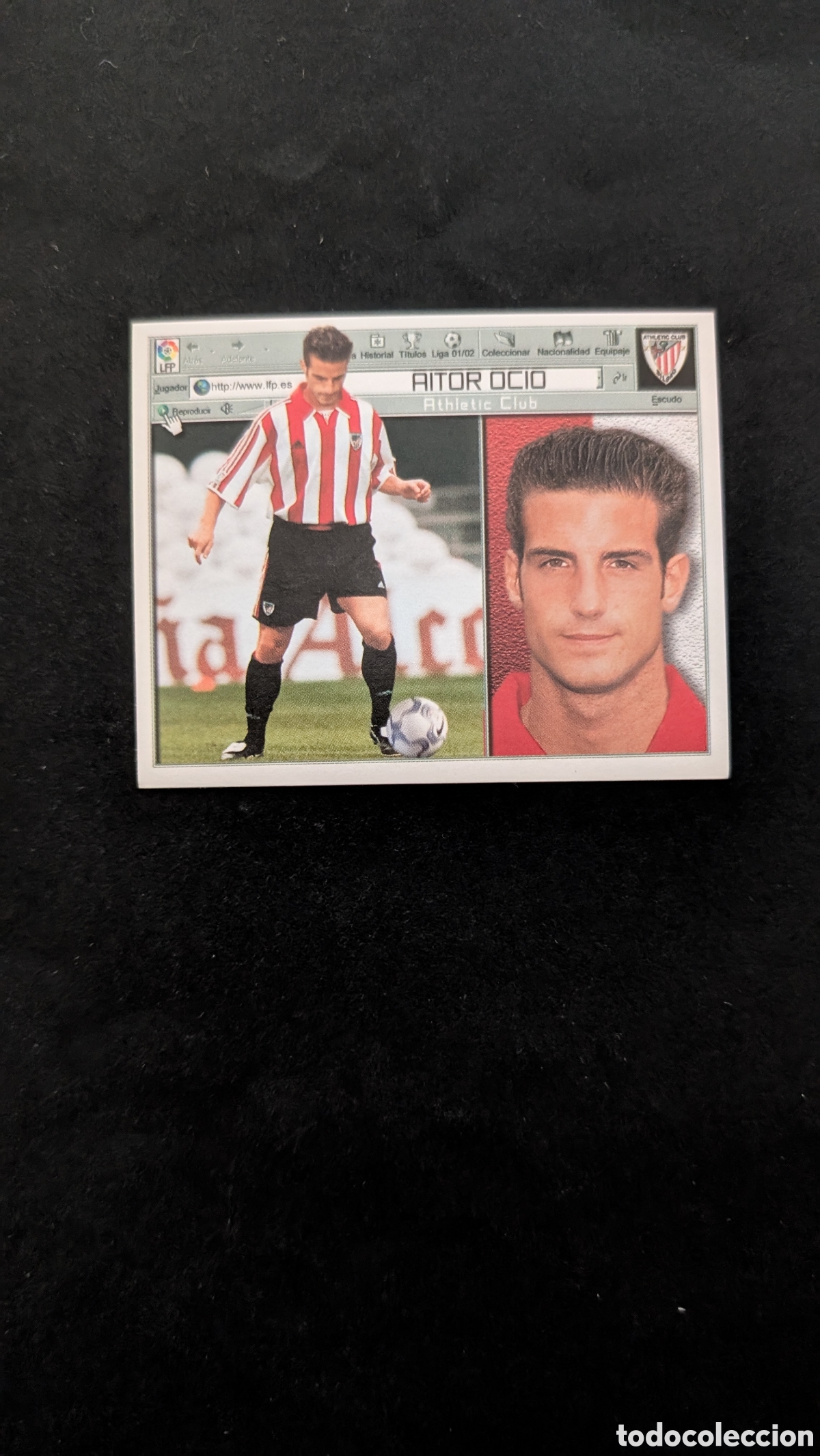 Cromos de Futebol: AITOR OCIO BILBAO COLOCA LIGA ESTE 2001/02 01 02 NUNCA PEGADO SIN PEGAR