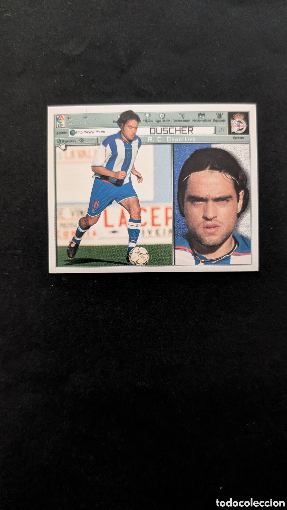 Cromos de Futebol: DUSCHER DEPORTIVO COLOCA LIGA ESTE 2001/02 01 02 NUNCA PEGADO SIN PEGAR