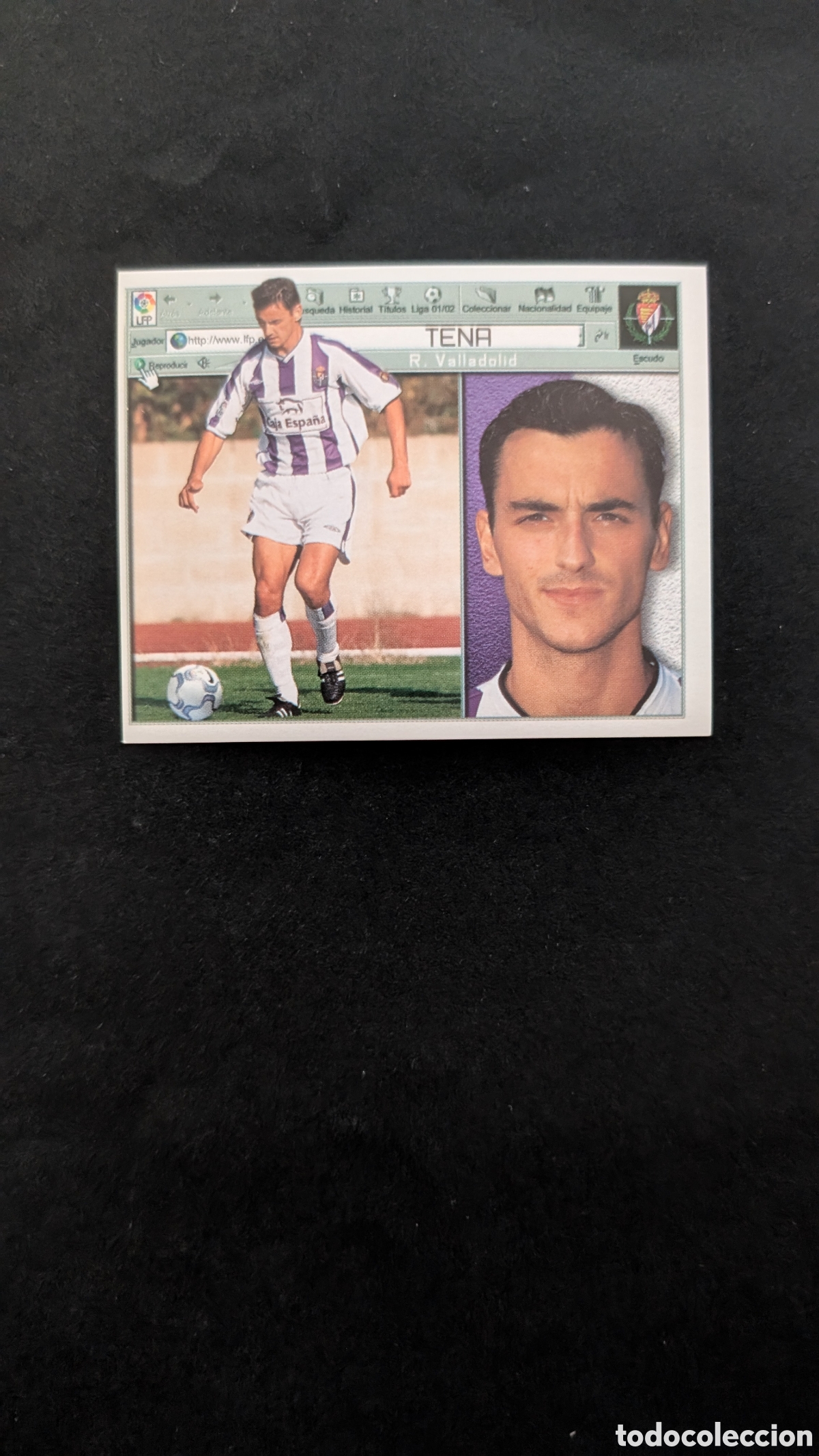Cromos de Futebol: TENA VALLADOLID COLOCA LIGA ESTE 2001/02 01 02 NUNCA PEGADO SIN PEGAR