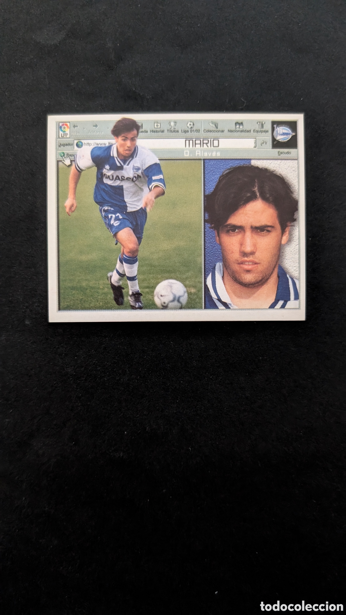 Cromos de Futebol: MARIO ALAVES BAJA LIGA ESTE 2001/02 01 02 NUNCA PEGADO SIN PEGAR