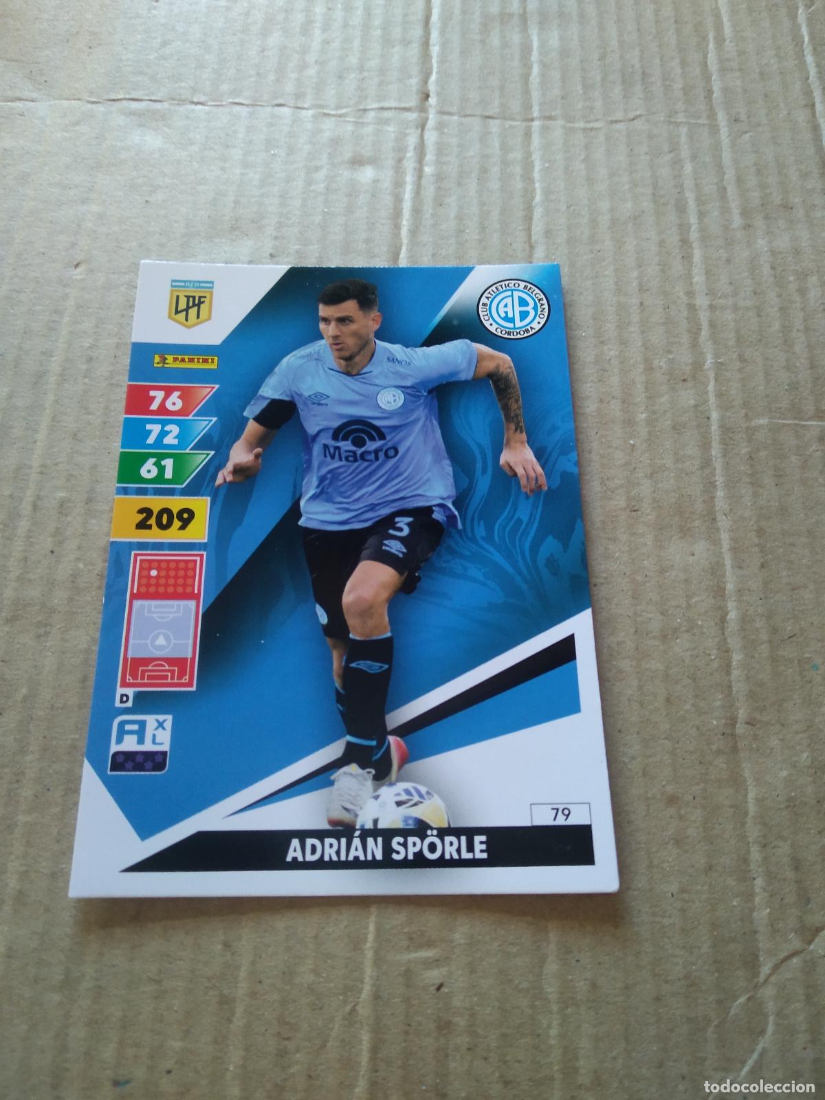Cromos de F&uacute;tbol: 79 ADRIAN SPORLE BELGRANO CROMO FUTBOL PANINI ARGENTINO 2025 LIGA ARGENTINA ADRENALYN