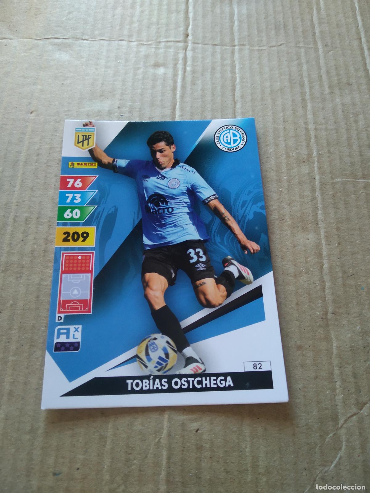 Cromos de F&uacute;tbol: 82 TOBIAS OSTCHEGA BELGRANO CROMO FUTBOL PANINI ARGENTINO 2025 LIGA ARGENTINA ADRENALYN