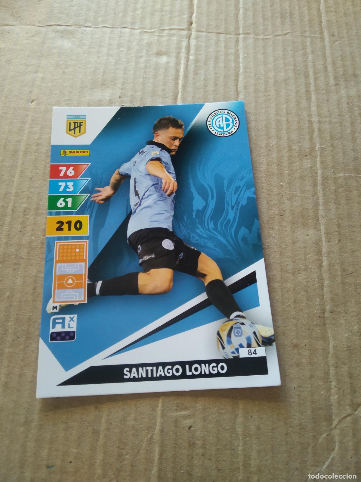 Cromos de F&uacute;tbol: 84 SANTIAGO LONGO BELGRANO CROMO FUTBOL PANINI ARGENTINO 2025 LIGA ARGENTINA ADRENALYN