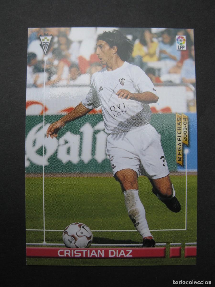Cromos de F&uacute;tbol: CRISTIAN DIAZ (ALBACETE BALOMPI&Eacute;) - N&ordm; 12 BIS - NUEVA FICHA - MEGAFICHAS 2003/2004 - PANINI.