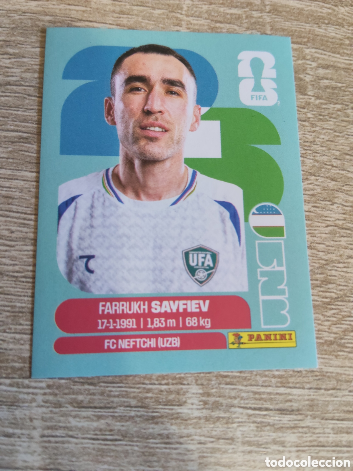 Cromos de F&uacute;tbol: Panini mundial 2026 UZB 3 Farrukh Sayfiev Uzbekist&aacute;n