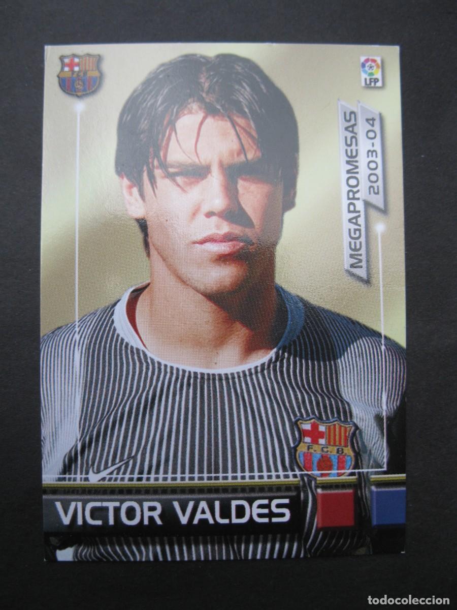 Cromos de F&uacute;tbol: V&Iacute;CTOR VALD&Eacute;S (F.C. BARCELONA) - N&ordm; 388 - MEGAPROMESAS - MEGAFICHAS 2003/2004 - PANINI.