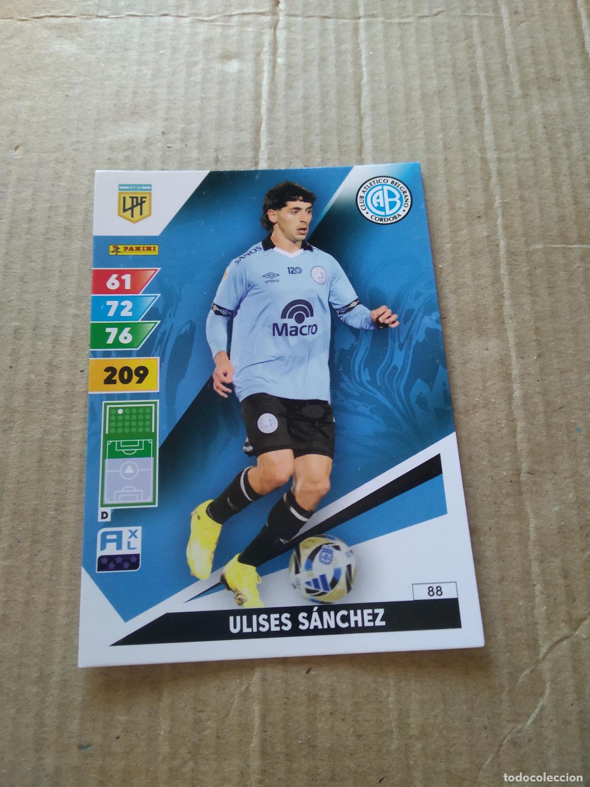 Cromos de F&uacute;tbol: 88 ULISES SANCHEZ BELGRANO CROMO FUTBOL PANINI ARGENTINO 2025 LIGA ARGENTINA ADRENALYN