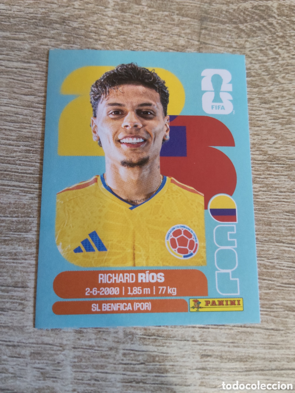 Cromos de F&uacute;tbol: Panini mundial 2026 COL 12 Richard R&iacute;os Colombia